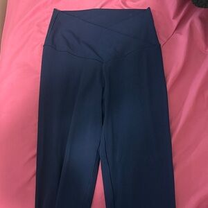 Aerie Deep Blue High-Waisted Leggings